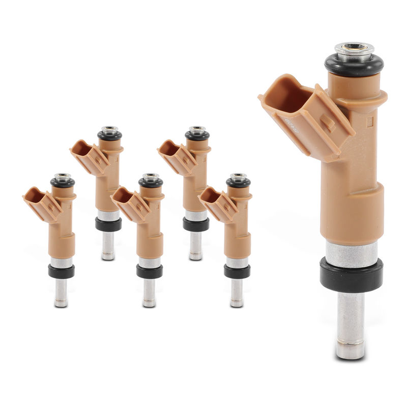 6x Brown Fuel Injectors for Toyota 4Runner 2010-2019 FJ Cruiser Tundra V6 4.0L