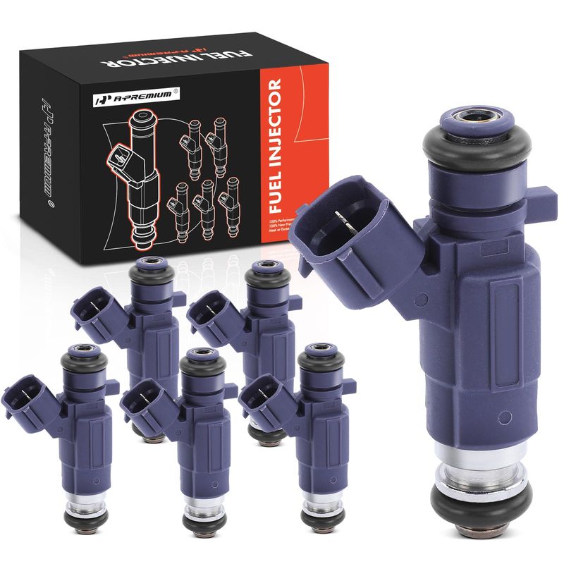 6x Purple Fuel Injectors for INFINITI G35 03-04 I30 FX35 Nissan 350Z Maxima