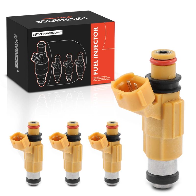 4x Yellow Fuel Injectors for Mitsubishi Galant 1999-2000 Montero Sport 1997-1999