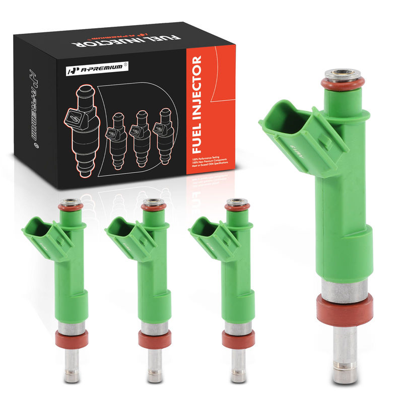 4x Green Fuel Injectors for Toyota Camry Avalon Highlander Sienna Lexus NX300h