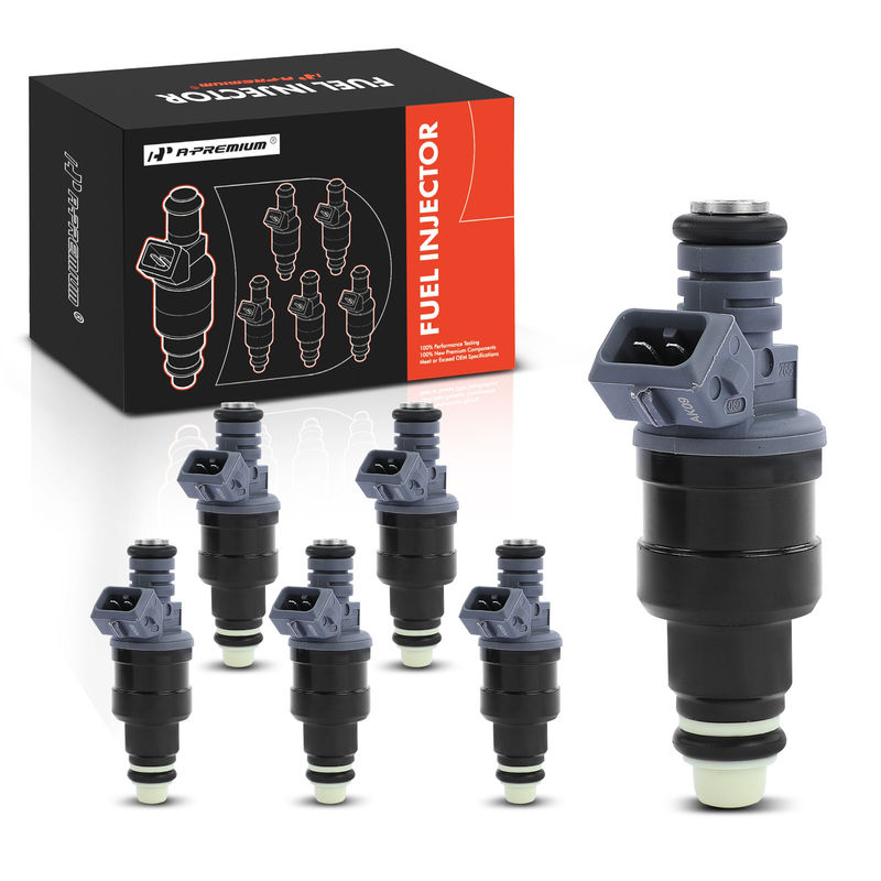6x Black Fuel Injectors for Ford F-150 97-98 E-150 Econoline Club Wagon Windstar