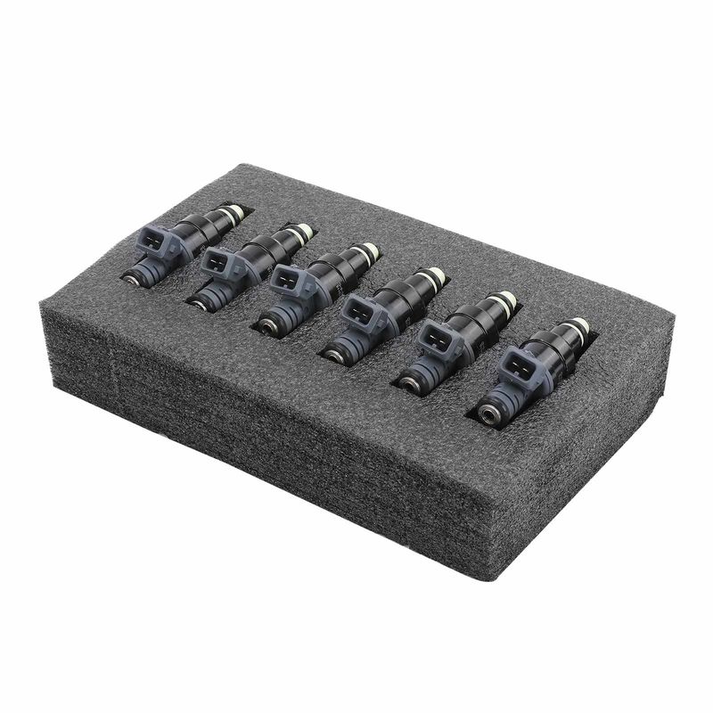6x Black Fuel Injectors for Ford F-150 97-98 E-150 Econoline Club Wagon Windstar