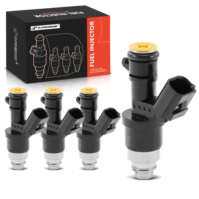 4x Black Fuel Injectors for Honda Accord 2008-2012 Civic 2013-2015 CR-V Acura