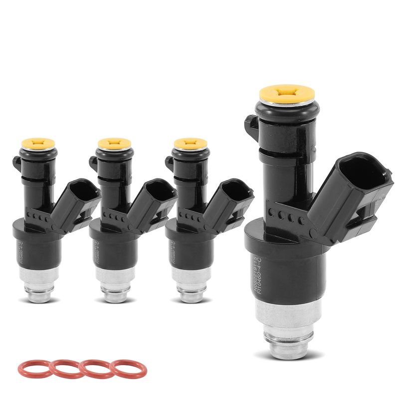 4x Black Fuel Injectors for Honda Accord 2008-2012 Civic 2013-2015 CR-V Acura