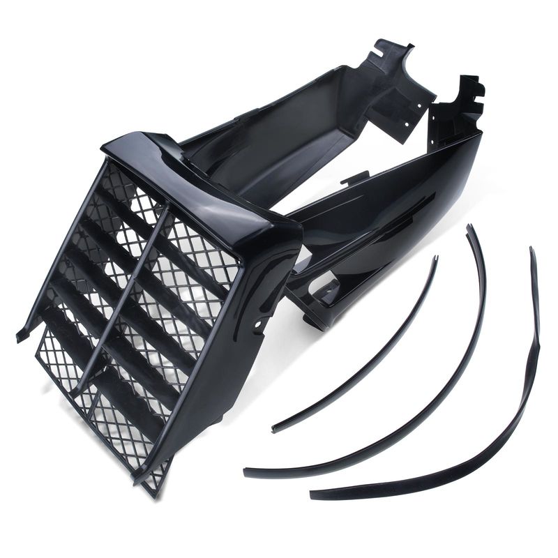 Black Plastic Gas Tank Side Covers with Grill for Yamaha Banshee 350 YFZ350 87-06