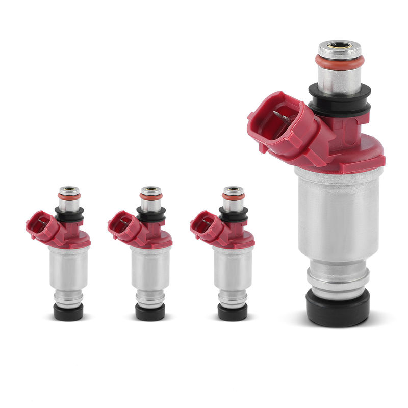 4x Red Fuel Injectors for Toyota Corolla 1993-1997 Celica Geo Prizm 1.8L