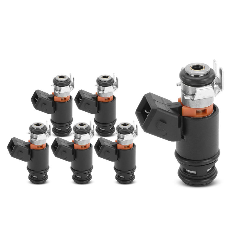 6x Black Fuel Injectors for Volkswagen Golf Jetta EuroVan 1997 1999-2001 2.8L GAS