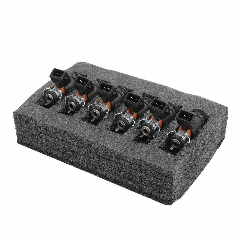6x Black Fuel Injectors for Volkswagen Golf Jetta EuroVan 1997 1999-2001 2.8L GAS