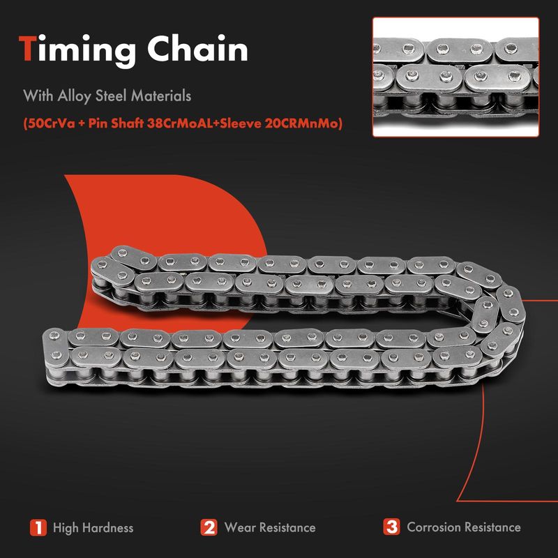 4x Engine Timing Chain Kit for Chevrolet Silverado 1500 Astro GMC Jimmy V6 4.3L