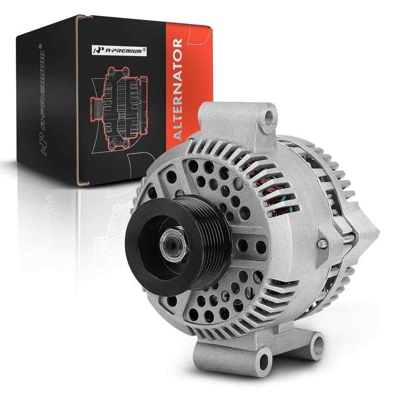 Alternator 130A 12V CW 8-Groove Pulley for Ford F-250 F-350 E-350 Econoline 7.3L