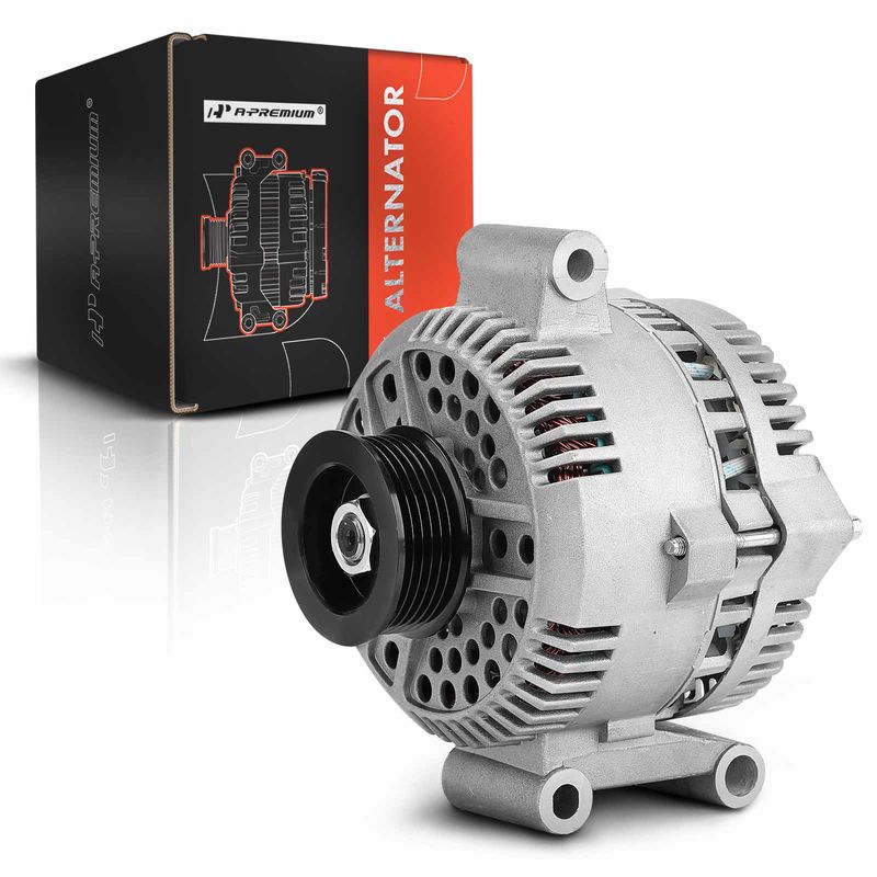 Alternator 130A 12V CW 6-Groove 66mm Pulley for Ford F-150 Econoline F-250 F-350