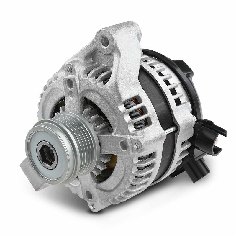 Alternator 150A 12V CW 5-Groove Clutch Pulley for Volvo S40 2004 L5 2.4L L5 2.5L