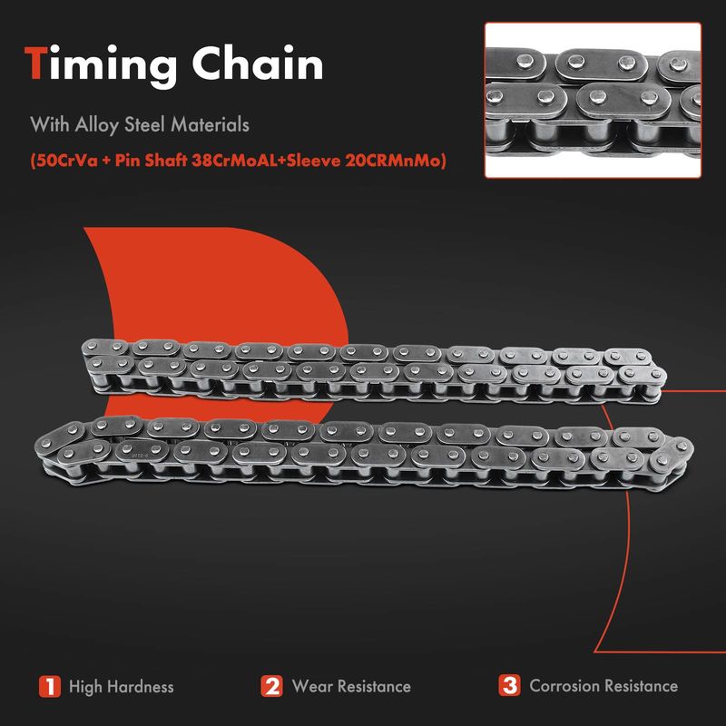 4x Engine Timing Chain Kit for Ford Thunderbird Lincoln LS Jaguar Land Rover