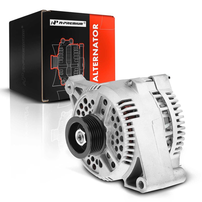 Alternator for Ford F-150 F-250 F-350 F53 E-150 Econoline 130A 12V CW 6-Groove