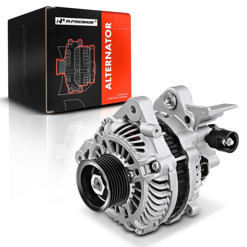 Alternator for Honda Civic 2006 2007-2011 L4 1.8L 80A/12V CW 7-Groove Pulley