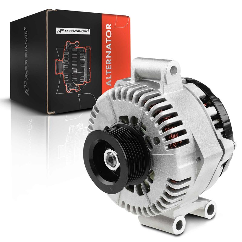Alternator 130A 12V CW 8-Groove Pulley for Ford F-250 F-350 F450 F550 Super Duty