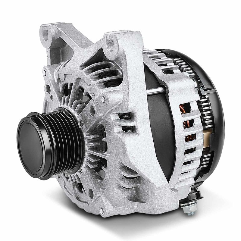 Alternator 195A 12V CW 6-Groove Clutch for Ford E-150 E-250 Super Duty 2009