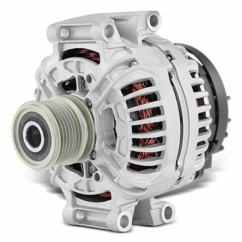 Alternator 120A 12V CW 7-Groove Clutch Pulley for Mercedes-Benz C230 2003-2005