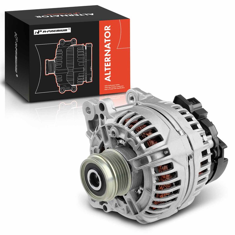 Alternator 12V CW 5-Groove Clutch Pulley for Volkswagen Passat 2004 2005 L4 2.0L