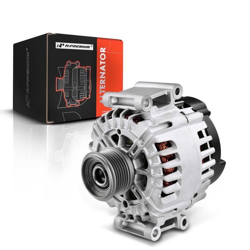 Alternator 150A 12V CW 6-Groove Clutch for Audi A6 A6 Quattro 2012-2015 L4 2.0L