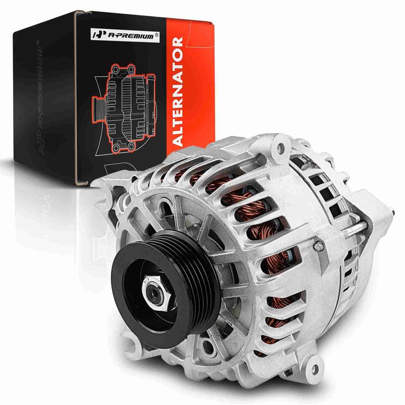 Alternator 135A 12V CW 6-Groove for Ford E-150 E-250 E-150 Club Wagon E-350 E450