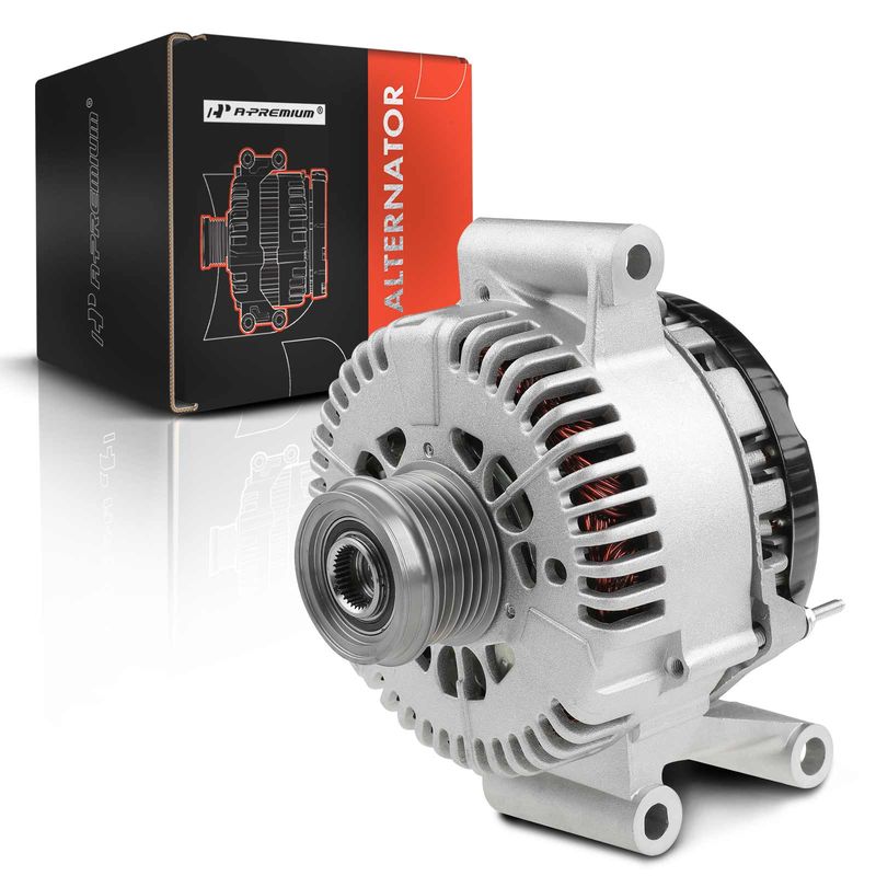 Alternator 120A 12V CW 6-Groove Clutch Pulley for Ford Focus 2005-2007 2.0L 2.3L