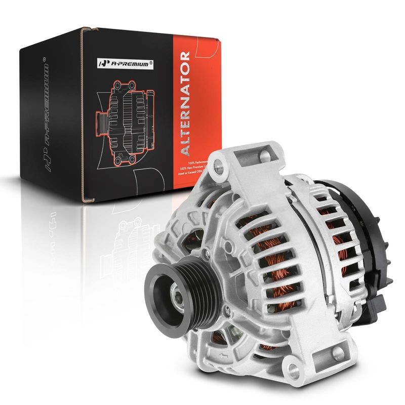 Alternator 120A 12V CW 6-Groove Pulley for Mercedes-Benz ML350 W163 ML320 W203