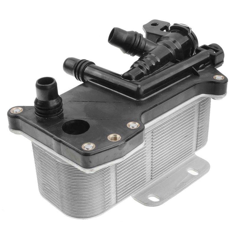 Transmission Oil Cooler Heat Exchanger with Thermostat for BMW F10 528i L4 2.0L