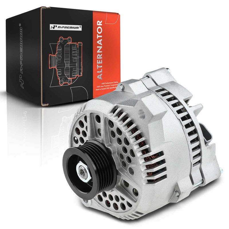 Alternator 130A 12V CW 6-Groove Pulley for Ford Mustang 1994 1995 V8 5.0L