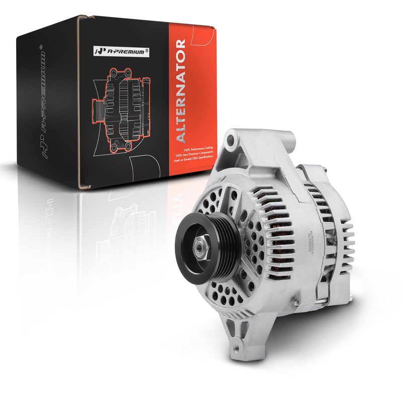 Alternator 130A 12V CW 6-Groove Pulley for Ford F-250 F-350 E-150/250 Econoline