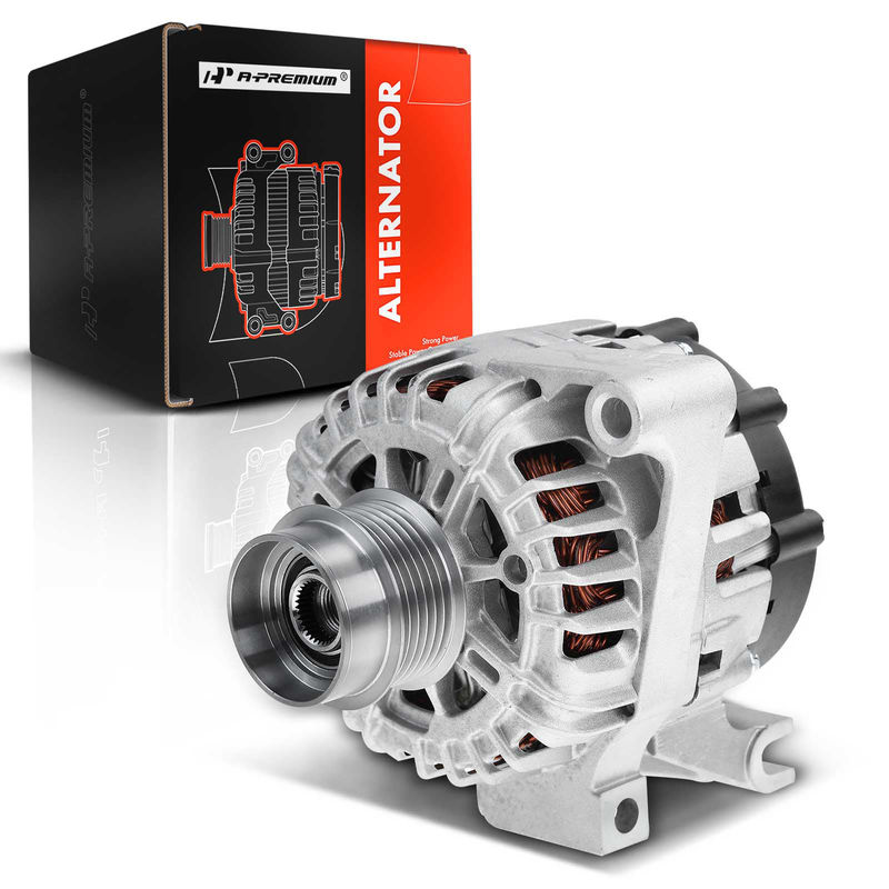 Alternator for Pontiac G6 2006-2007 V6 3.9L Manual Trans. 125A 12V CW 6-Groove