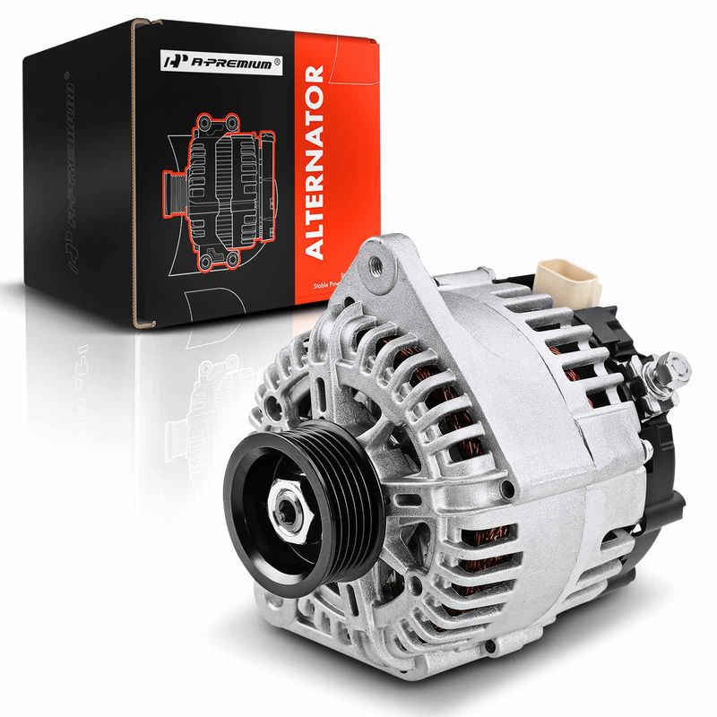 Alternator for Nissan Maxima 2004 2005-2008 3.5L 120A/12V CW Rotation 6-Groove