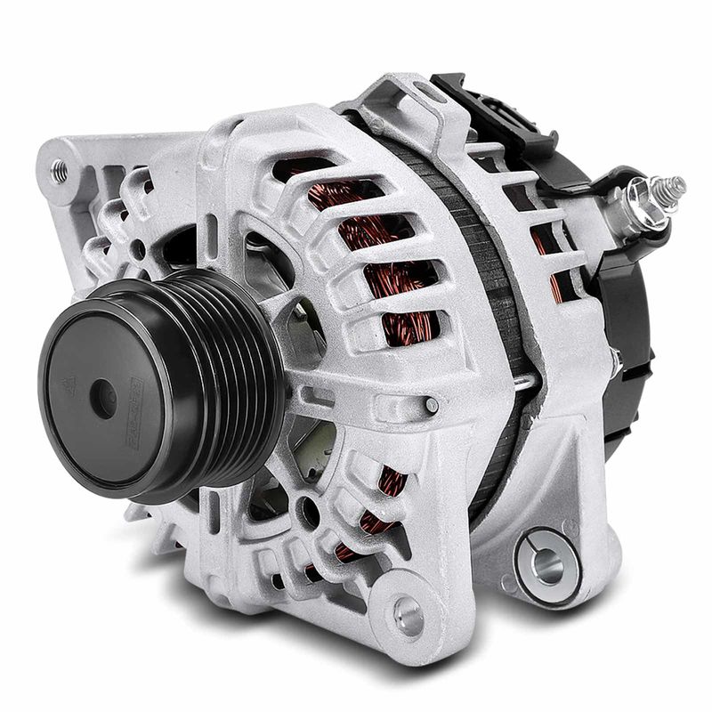 Alternator 130A 12V CW 6-Groove Decoupler Pulley for Kia Optima Hyundai Elantra