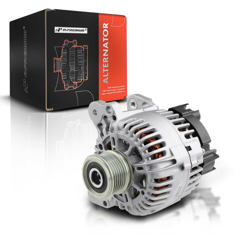 Alternator 110A 12V CW 6-Groove Clutch Pulley for Volkswagen Jetta Jetta City