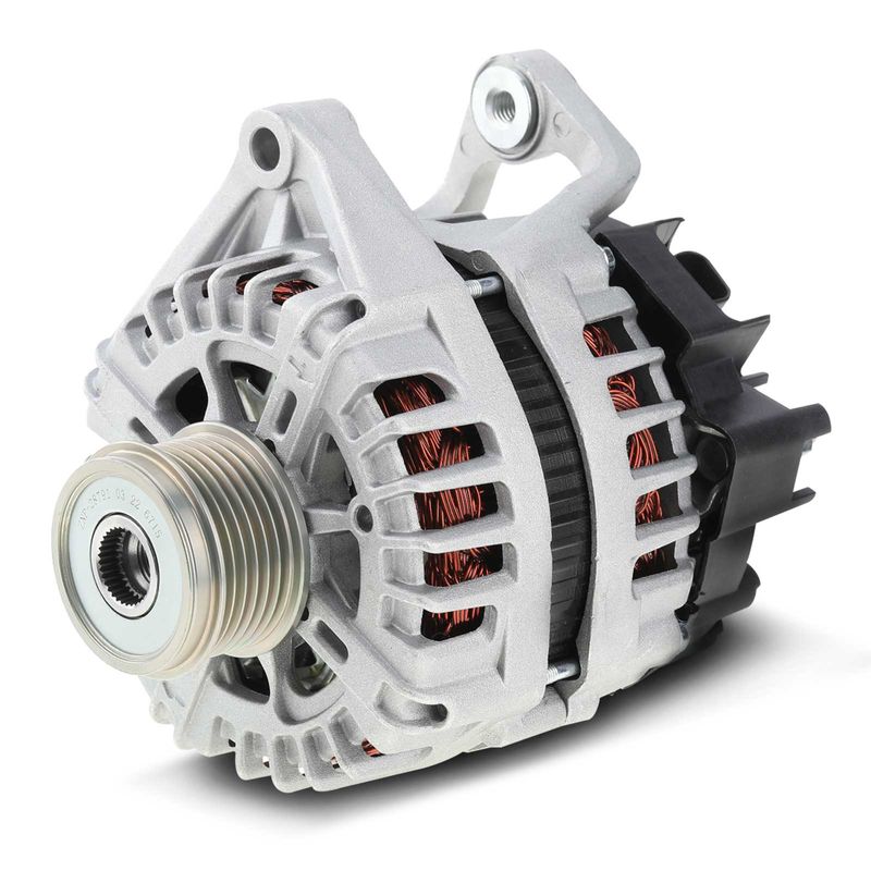 Alternator 130A 12V CW 6-Groove Clutch Pulley for Chevy Cruze 2011-2016 L4 1.8L