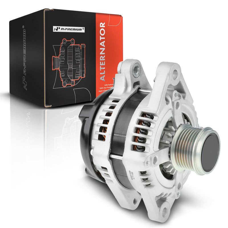 Alternator 100A 12V CW 7-Groove Clutch Pulley for Toyota RAV4 2006-2008 V6 3.5L
