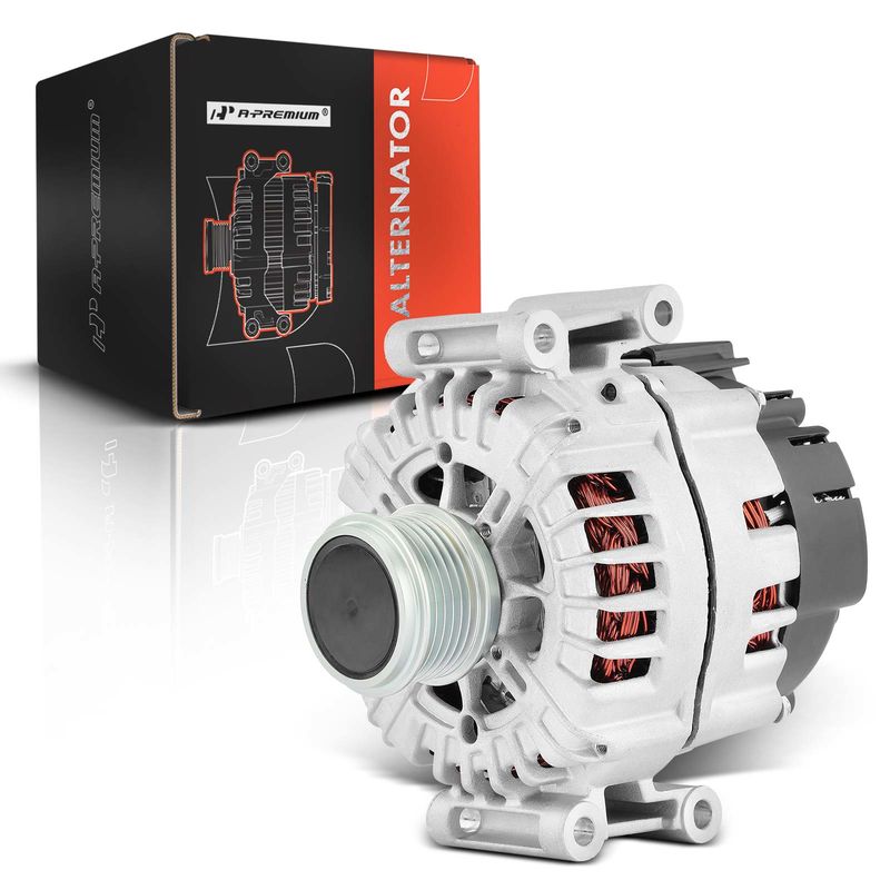 Alternator 180A 12V CW 6-Groove Clutch Pulley for Audi A4 A5 A6 Q5 allroad 12-17