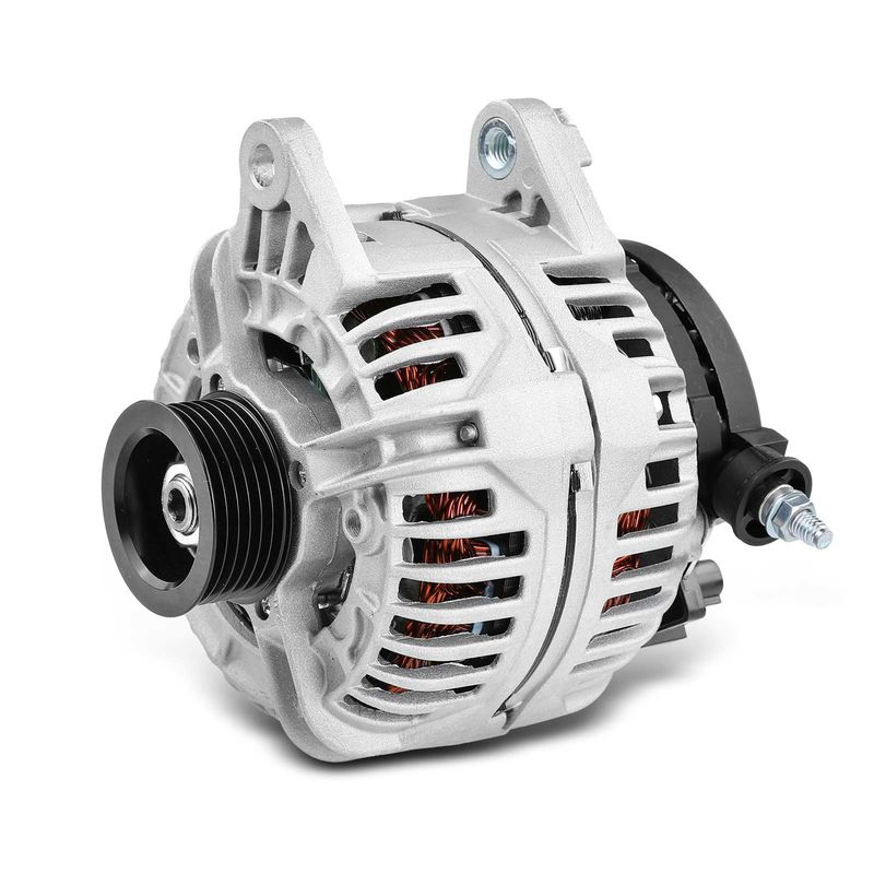 Alternator 132A 12V CW 6-Groove Pulley for Jeep Grand Cherokee 2001-2004 L6 4.0L