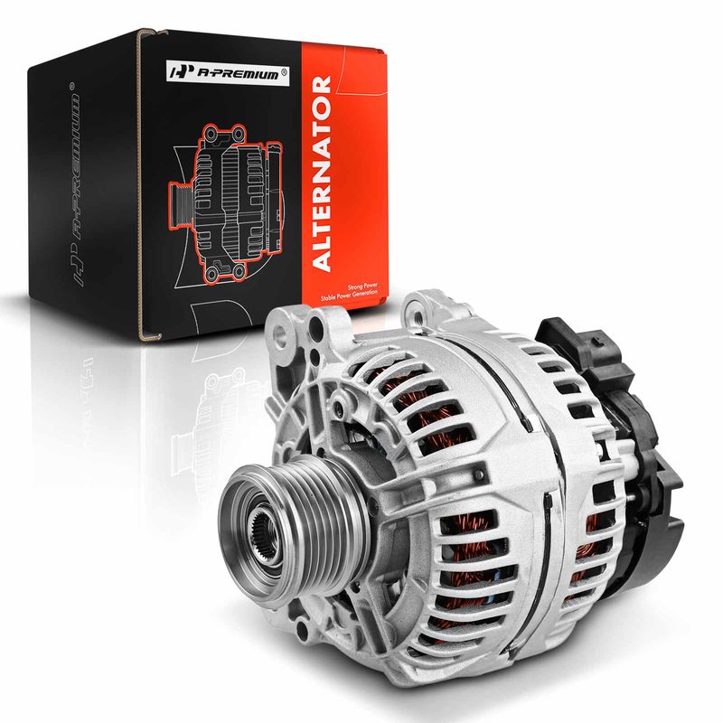 Alternator 120A 12V CW 6-Groove Clutch Pulley for Audi TT TT Quattro VW Beetle