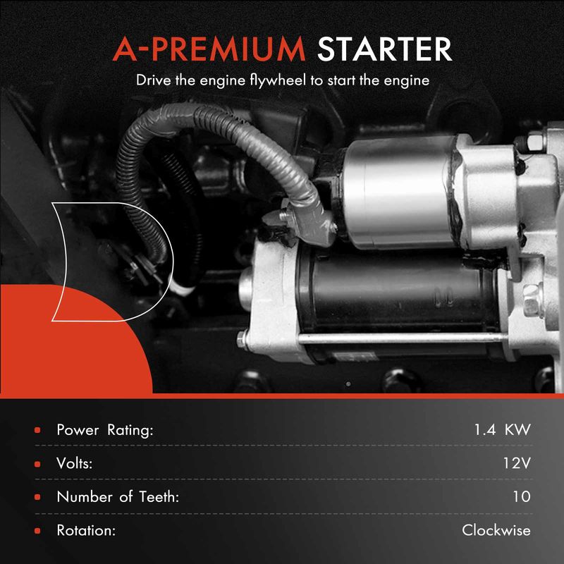 Starter Motor 1.4KW 12V CW 10 Teeth for Ford Ranger Explorer Mazda B4000 Mercury