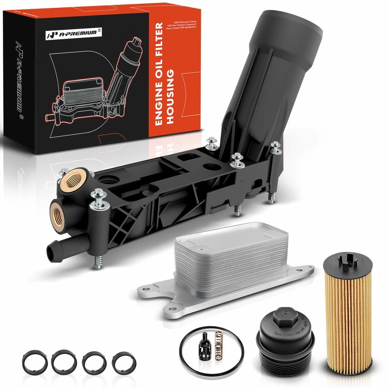 Oil Cooler Filter Adapter Housing for Chrysler Dodge Jeep 3.6L 11-13