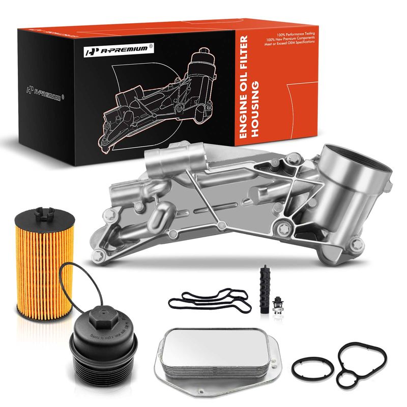 Engine Oil Cooler with Filter Assembly for Chevy Cruze Malibu Sonic Pontiac G3