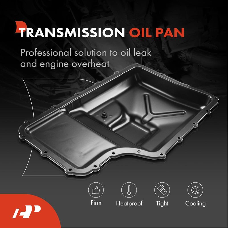 Transmission Oil Pan with Drain Plug for Ford F-250 F-350 F-450 F-550