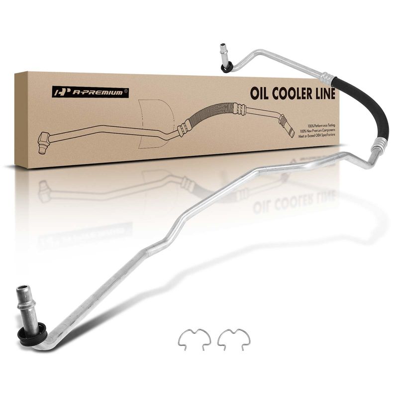Lower Auto Trans Oil Cooler Line Assembly for Chevy Silverado GMC Sierra 2500