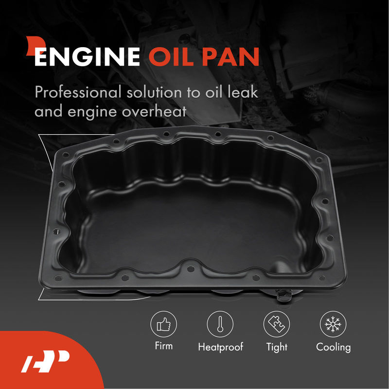 Lower Engine Oil Pan with Gasket for Ford F-250 F-350 F-450 F-550 Super Duty