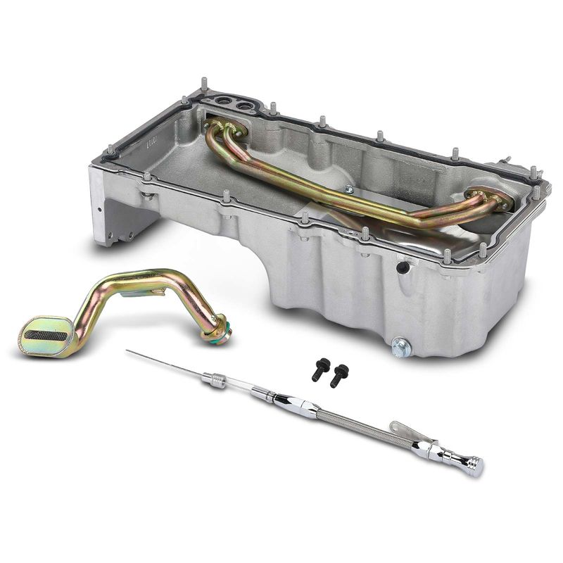 Front Wet Sump Retrofit Engine Oil Pan for Chevy LS LS1 LS2 LS3 LSX V8 4.8L 6.2L