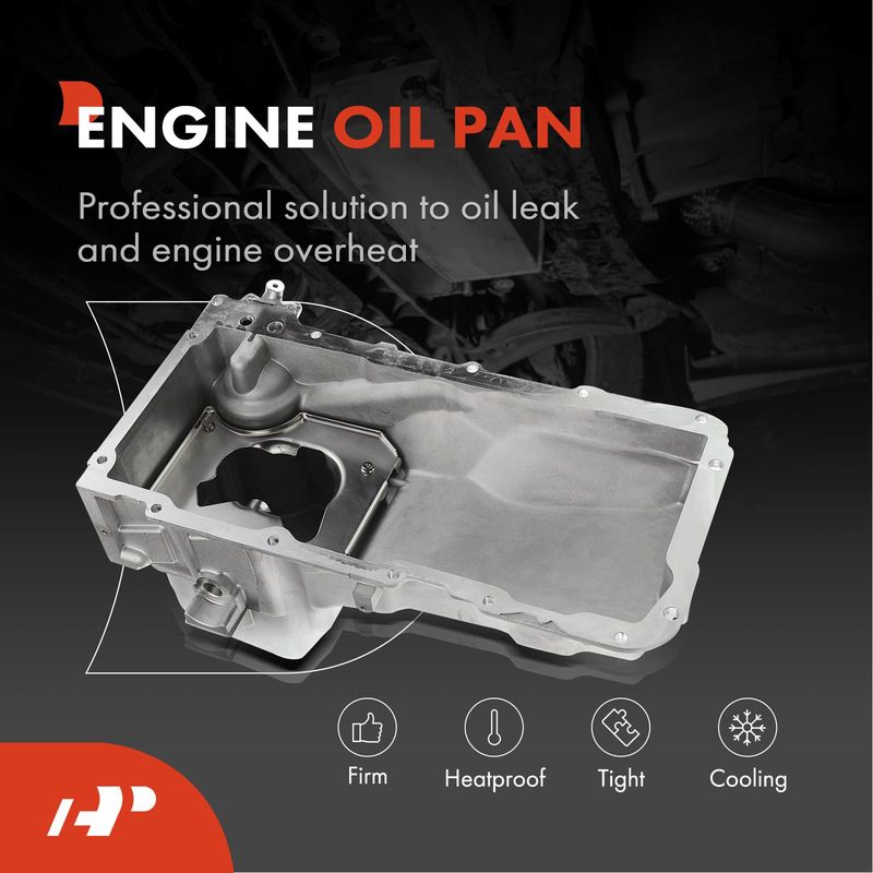 Engine Oil Pan w/ Gasket for Chevy Silverado 1500 Tahoe GMC Sierra 1500 Cadillac