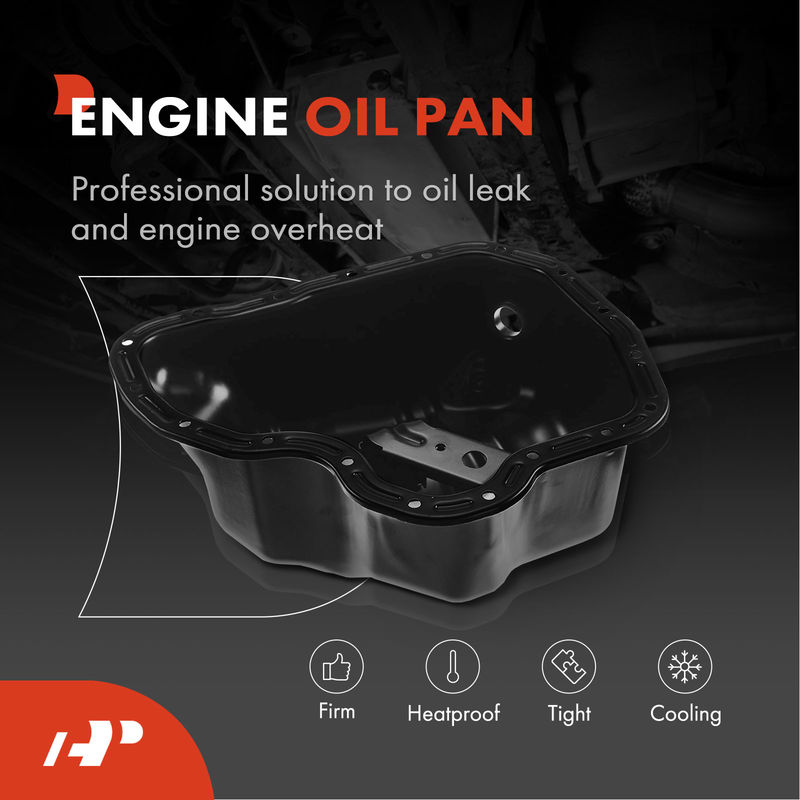 Lower Engine Oil Pan with Drain Plug for Chevrolet Silverado 2500 HD 11-16 9.5L