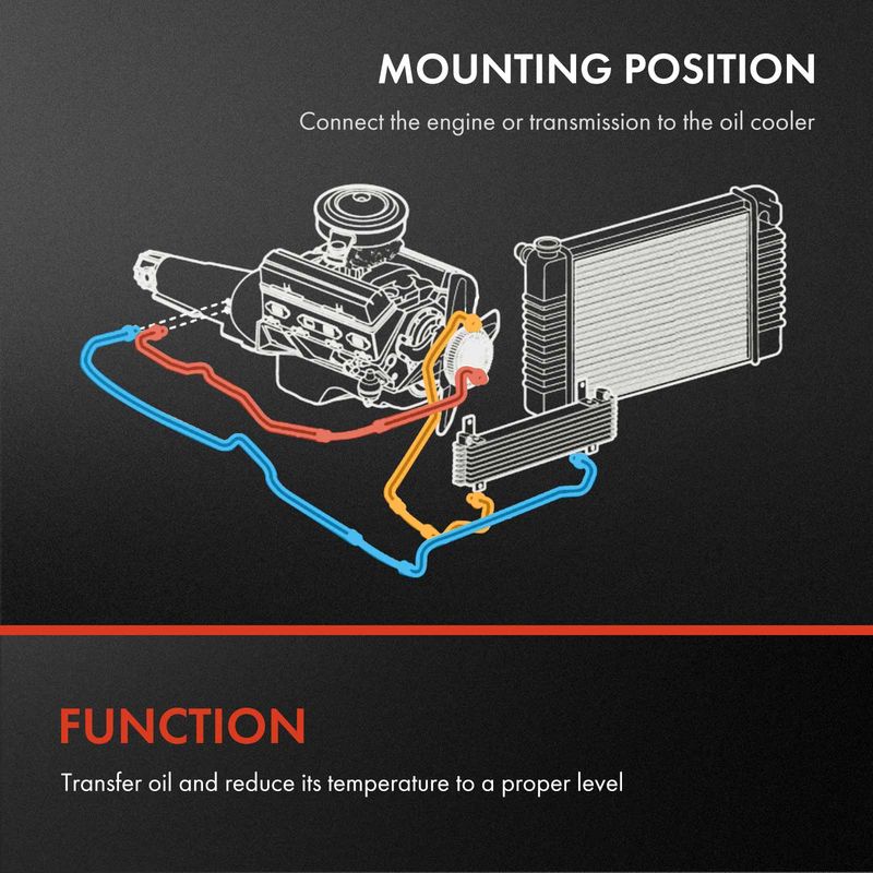 Auto Trans Oil Cooler Line Assembly for Jeep Wrangler 2007-2011 V6 3.8L