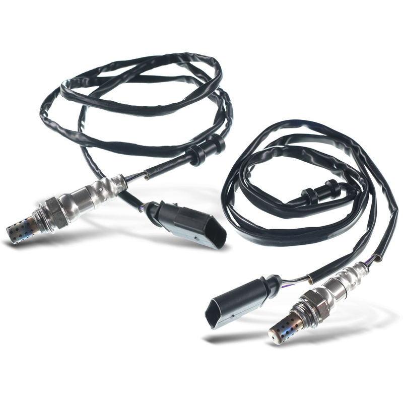 2x Downstream Left & Right O2 Oxygen Sensor for VW Touareg 2004-2007 V8 4.2L AXQ